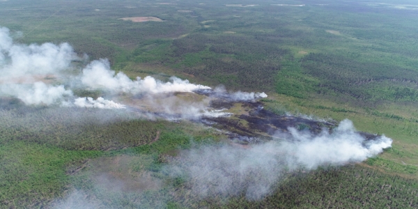 Лесной пожар потушили в Эвено-Бытантайском Национальном улусе Якутии