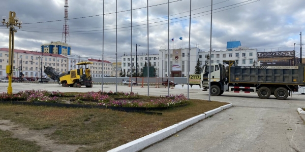 Началась реконструкция площади имени В.И. Ленина в Якутске