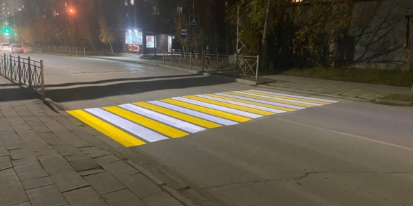 Проекционные пешеходные переходы впервые появились в Якутске